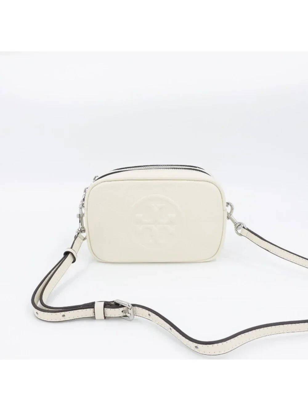 Tory Burch Perry Bombé Mini Bag White Cream OS